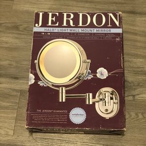 Jerdon 8” Halo Light Wall Mount Mirror